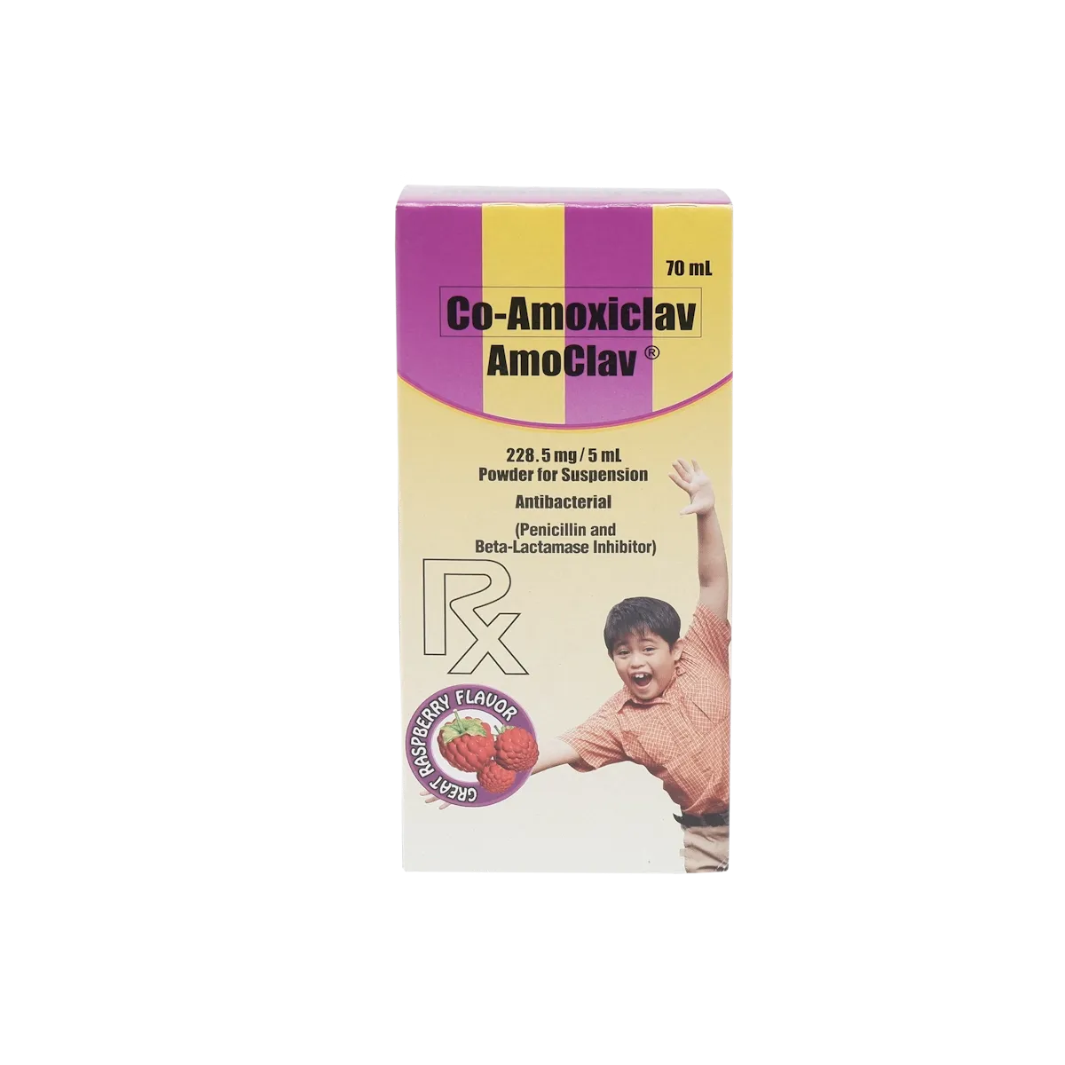 Amoclav Suspension Oral Suspension 200mg/228.5mg/5mL 70mL
