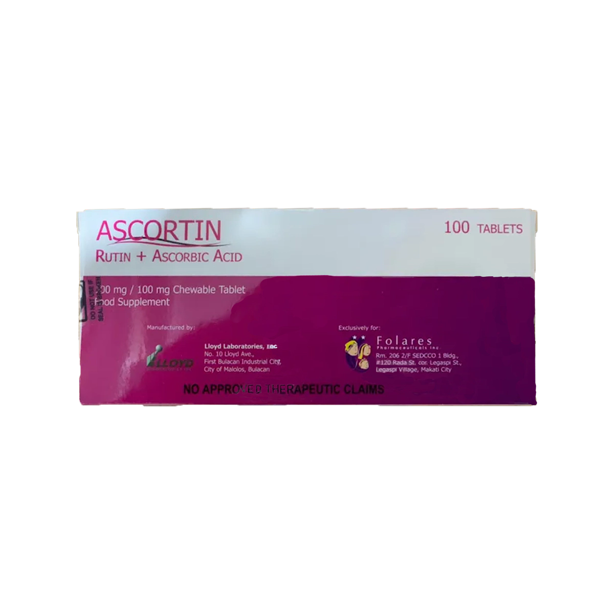 Ascortin Tablet 100mg/100mg