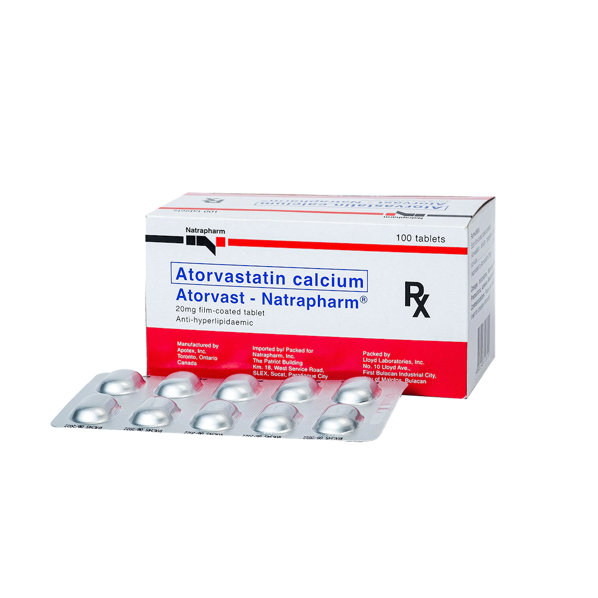 Atorvast-Natrapharm Film-Coated Tablet 20mg