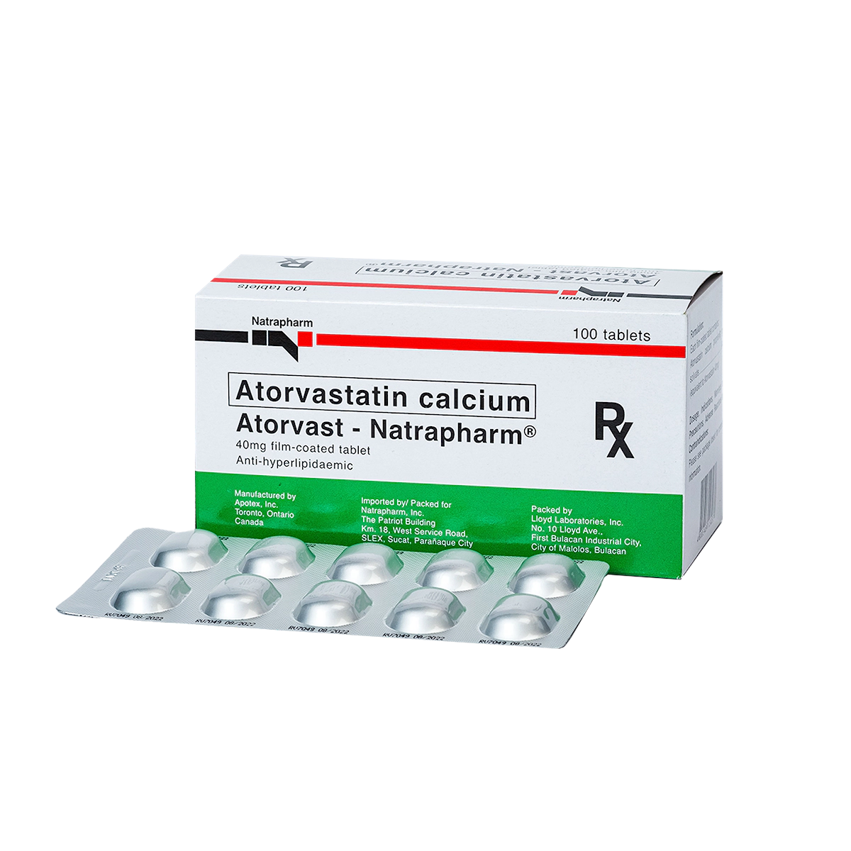 Atorvast-Natrapharm Film-Coated Tablet 40mg