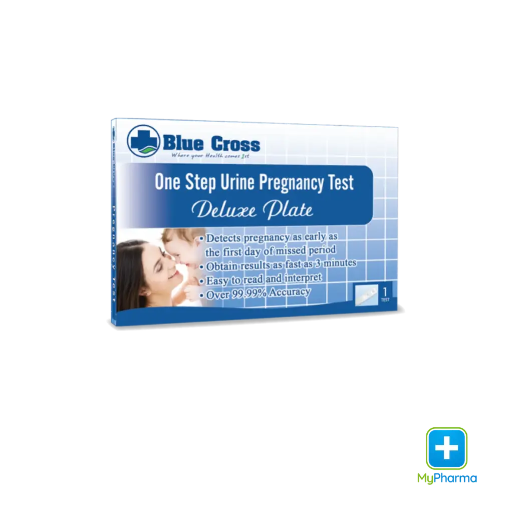 Blue Cross Urine Pregnancy Test Deluxe Plate 1'