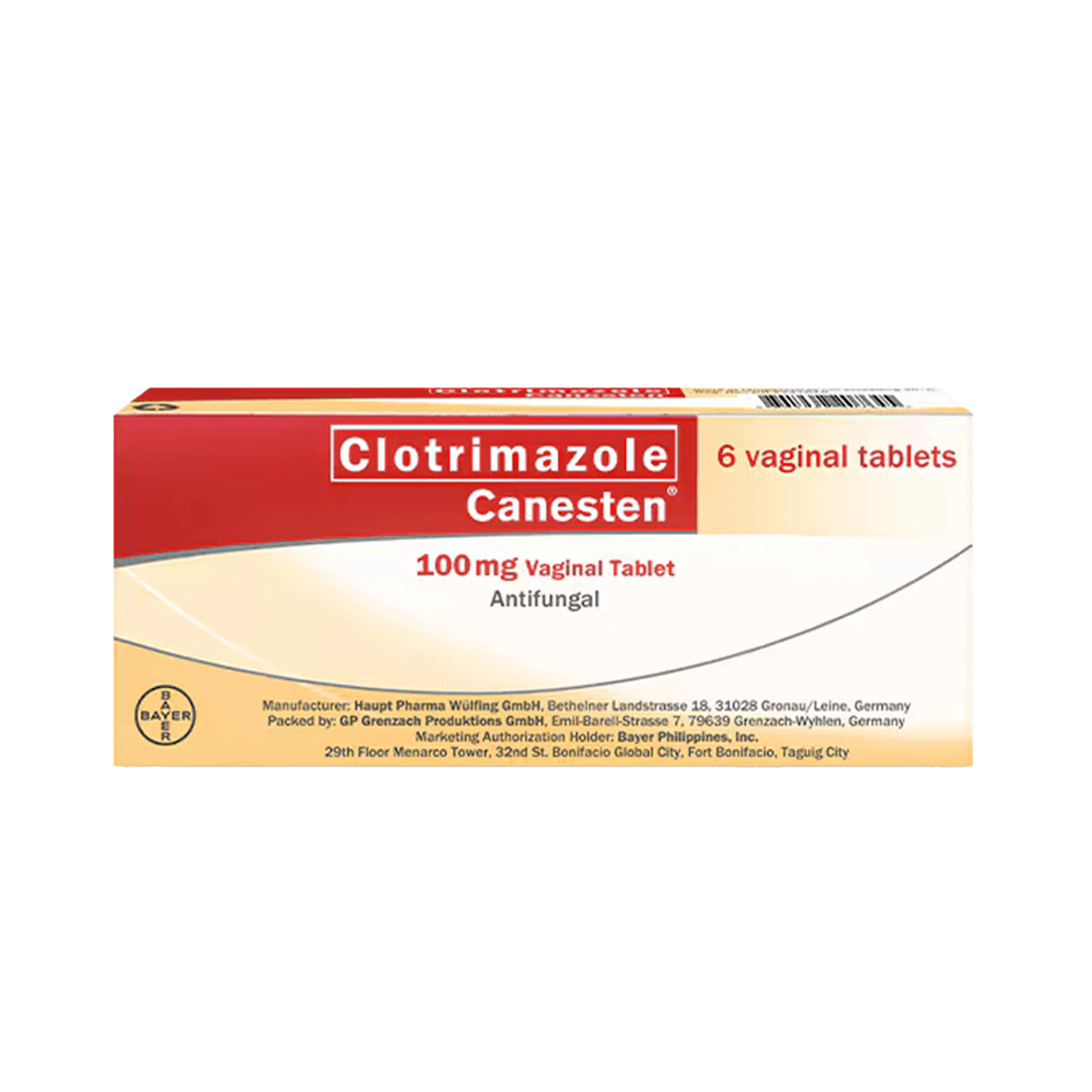 Canesten Clotrimazole 100mg Vaginal Tablet