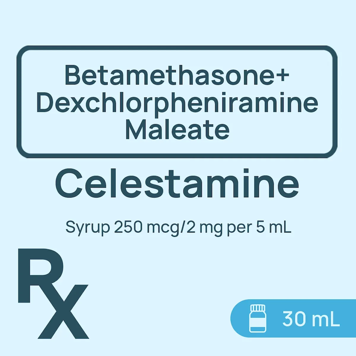 Celestamine Syrup 250 mcg/2mg/5mL 30mL