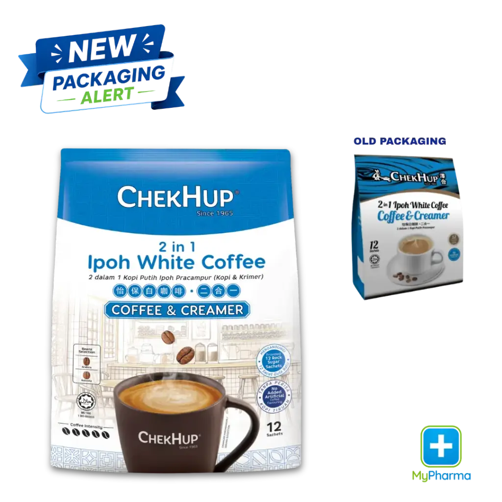 Chek Hup 2-in-1 White Coffee - Coffee And Creamer 12's