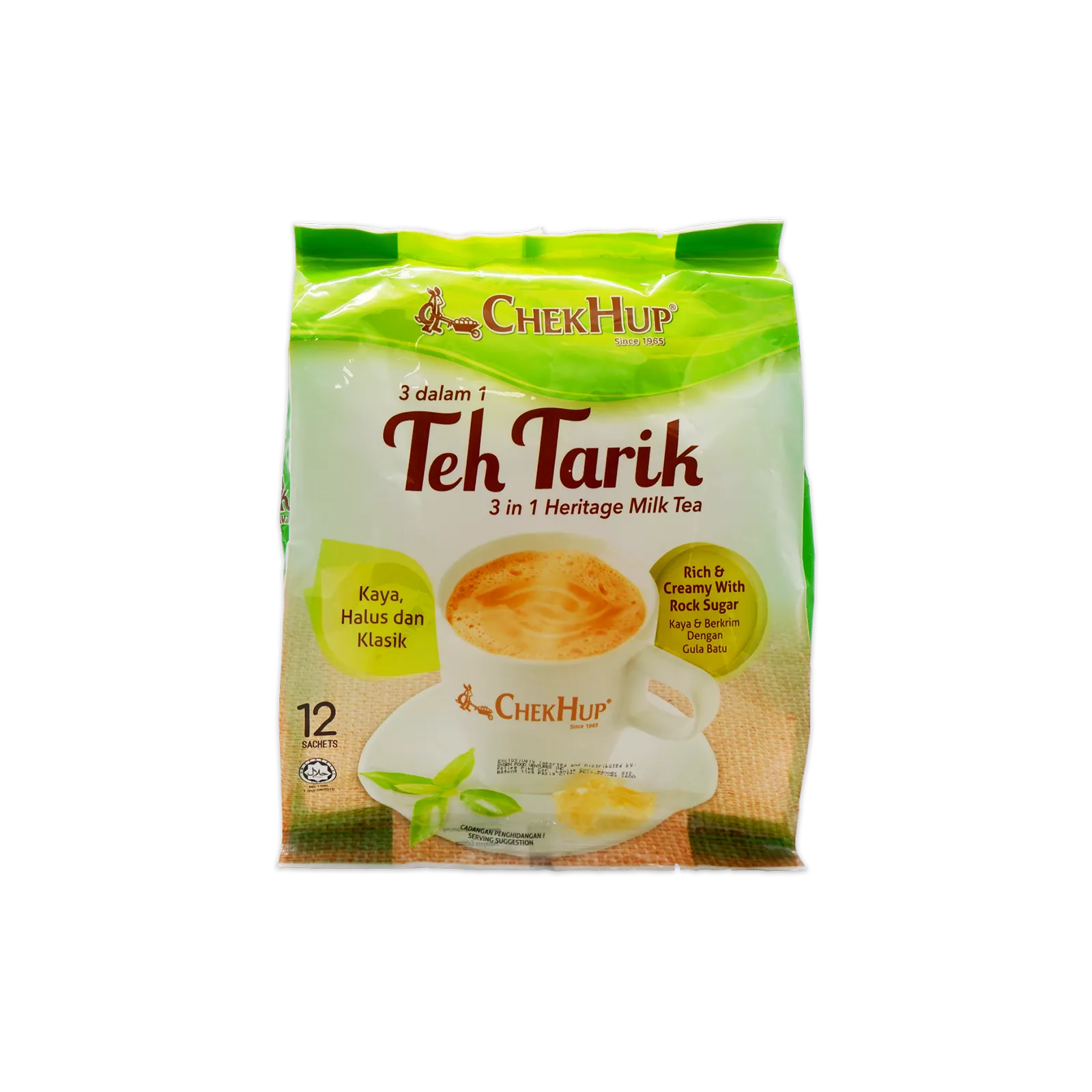 Chek Hup 3 In 1 Teh Tarik (Malaysian Tea) - Rich & Creamy 12's