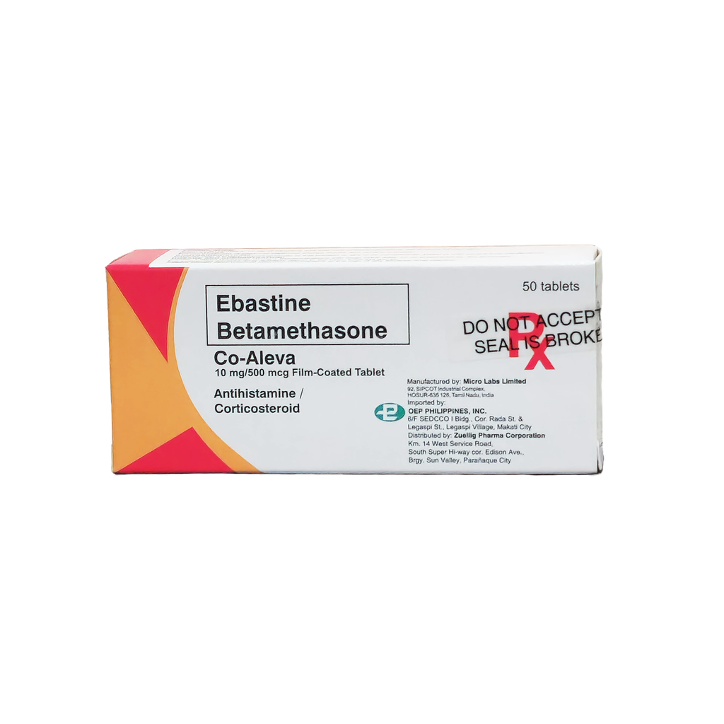 Co-Aleva Film-Coated Tablet 10mg/500mcg 