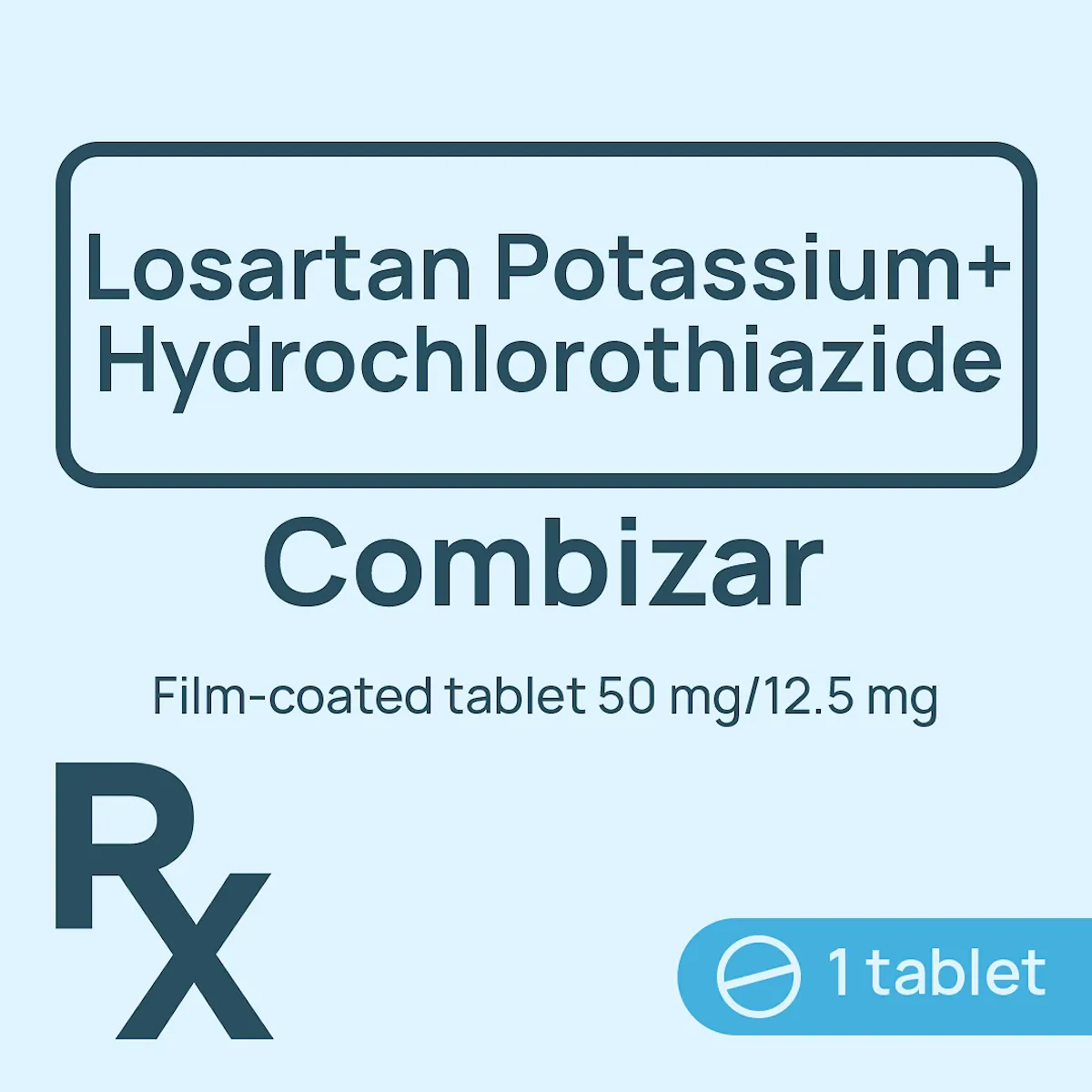 Combizar Film-Coated Tablet 50mg/12.5mg