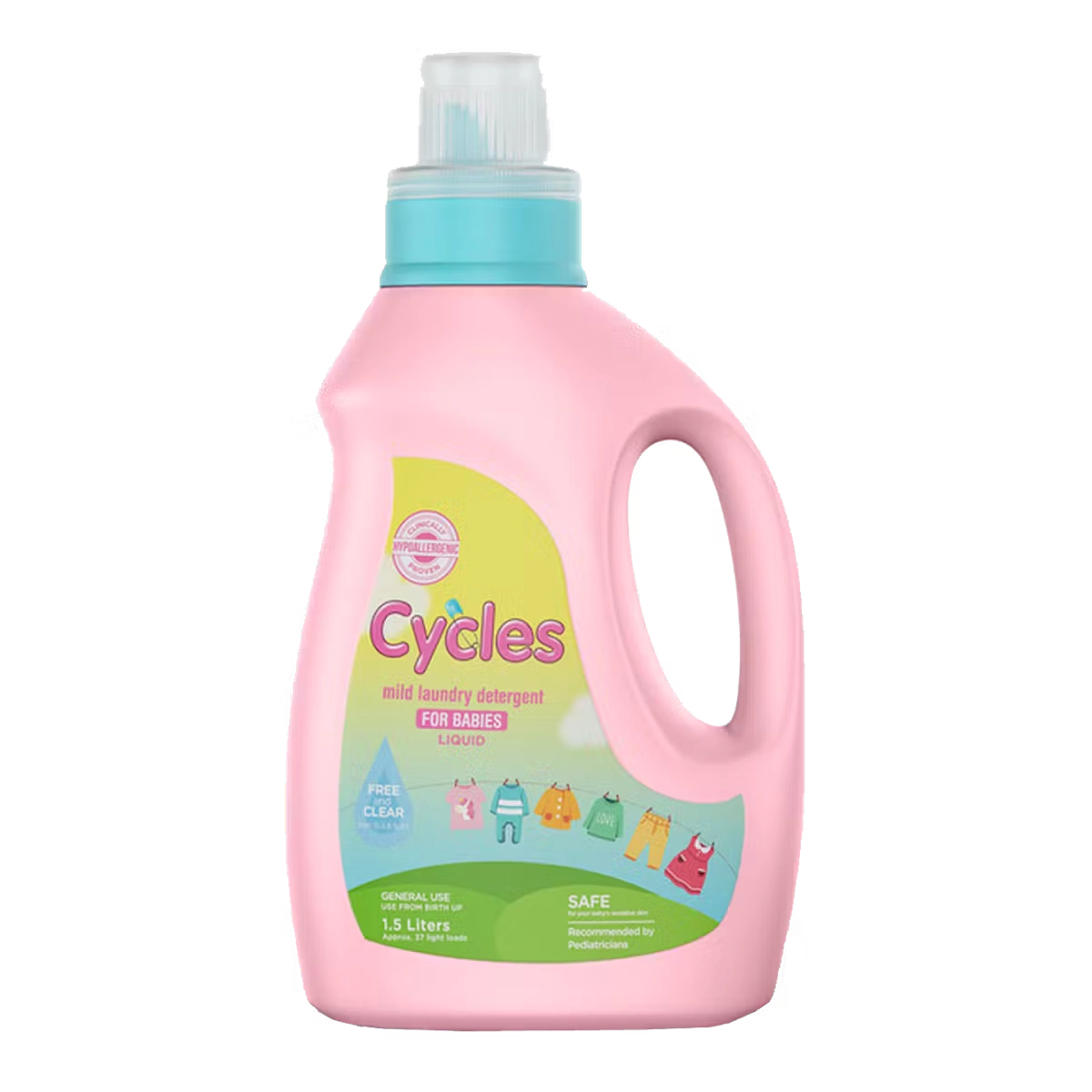 Cycles Mild Laundry Liquid Detergent 1.5L