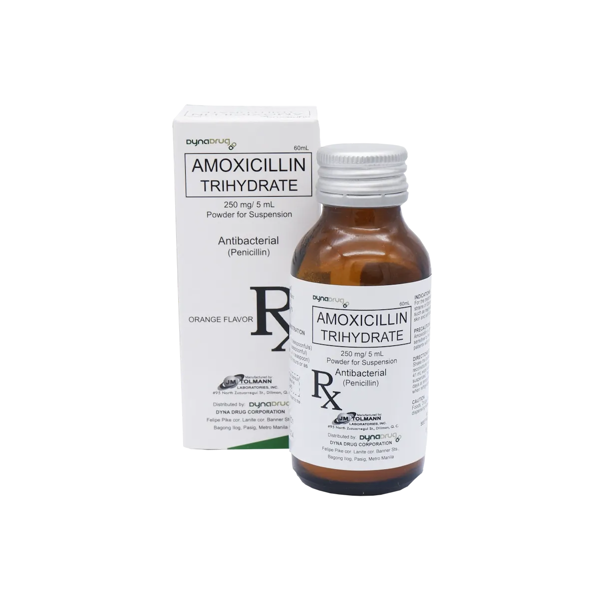 Dyna Drug Amoxicillin 250mg/5mL Suspension 60mL