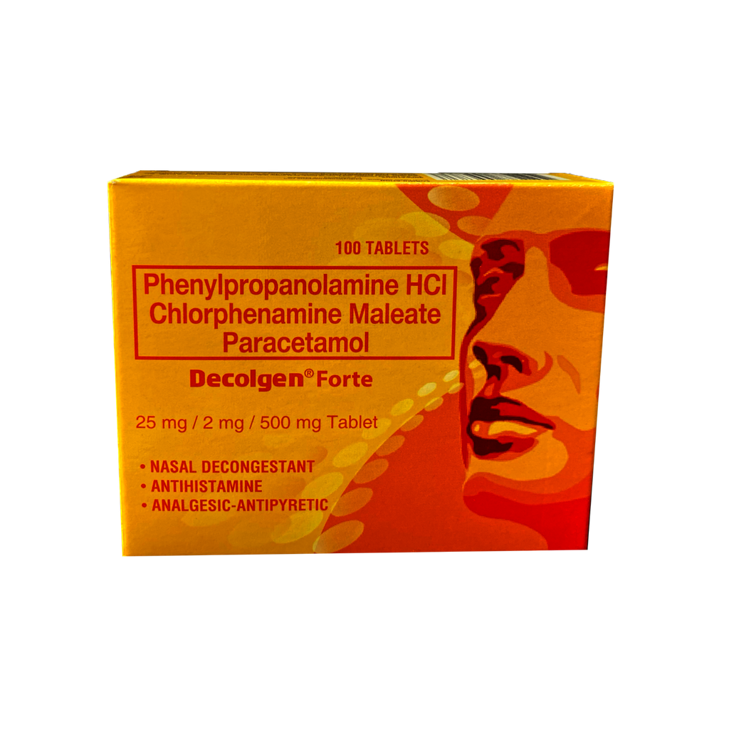 Decolgen Forte 25mg/2mg/500mg Tablet
