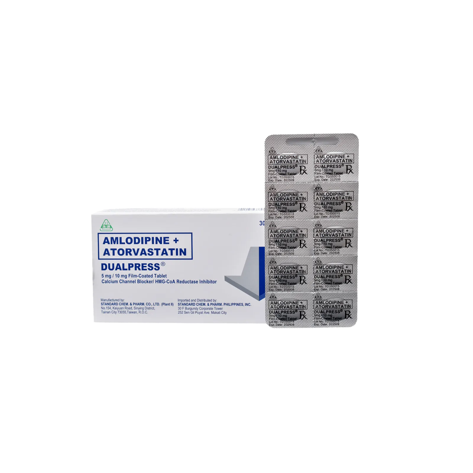 Dualpress Film-Coated Tablet 5mg/10mg