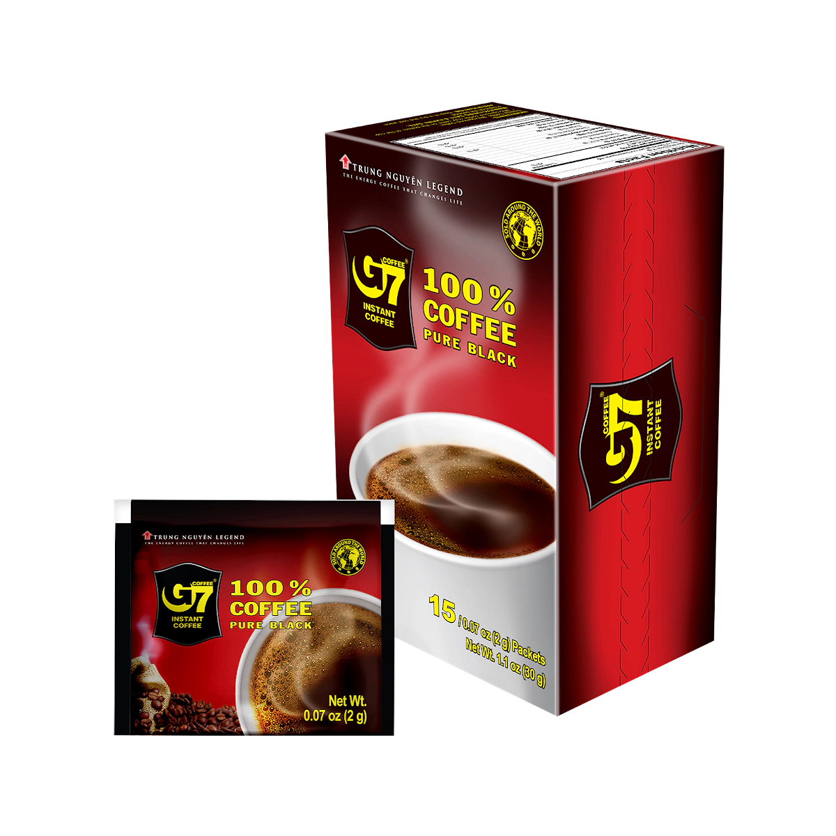 G7 Pure Black Instant Coffee Box 15's