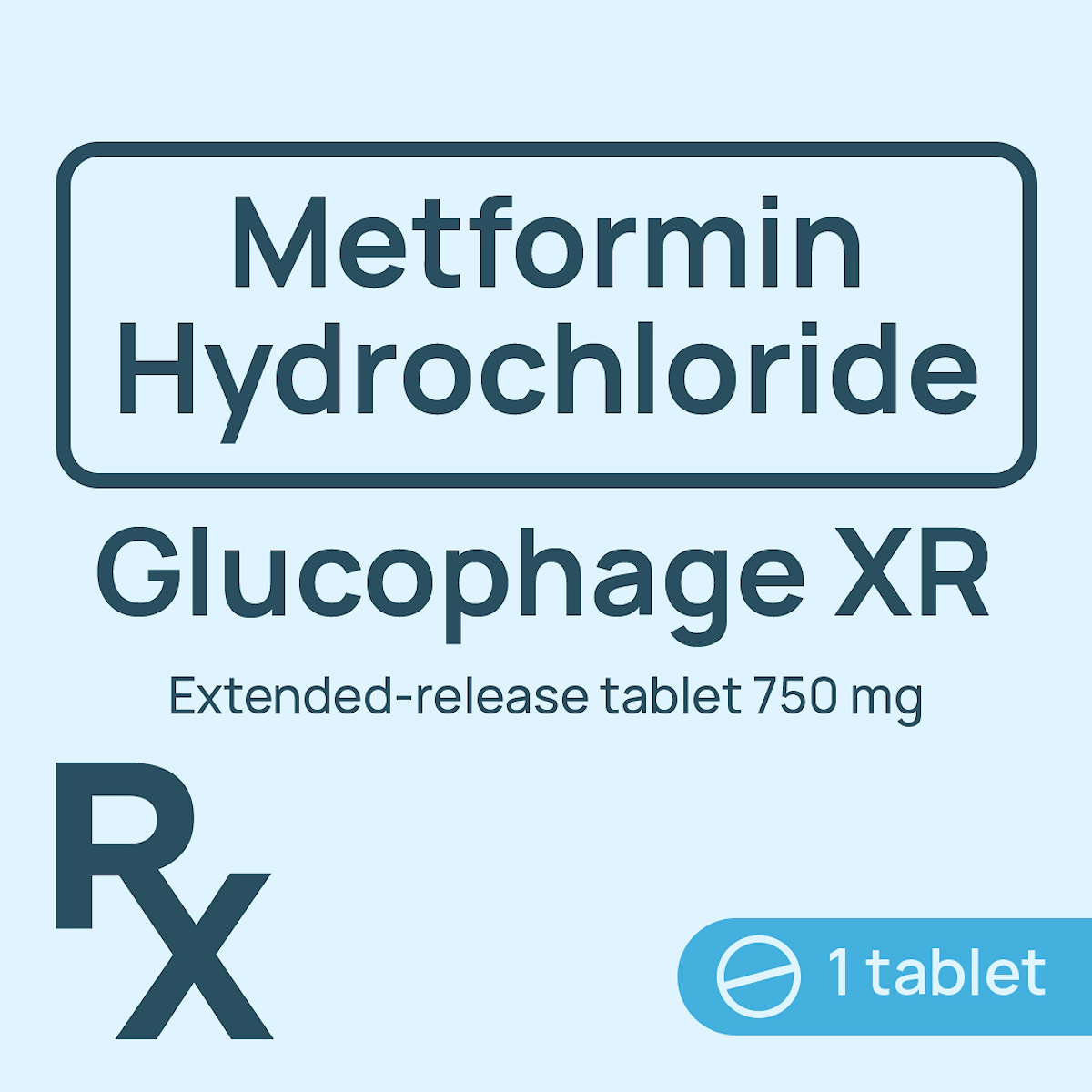 Glucophage XR Extended-Release Tablet 750mg