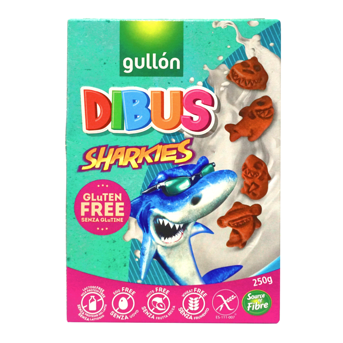 Gullon Gluten Free Dibus Sharkies Sin Gluten 250g