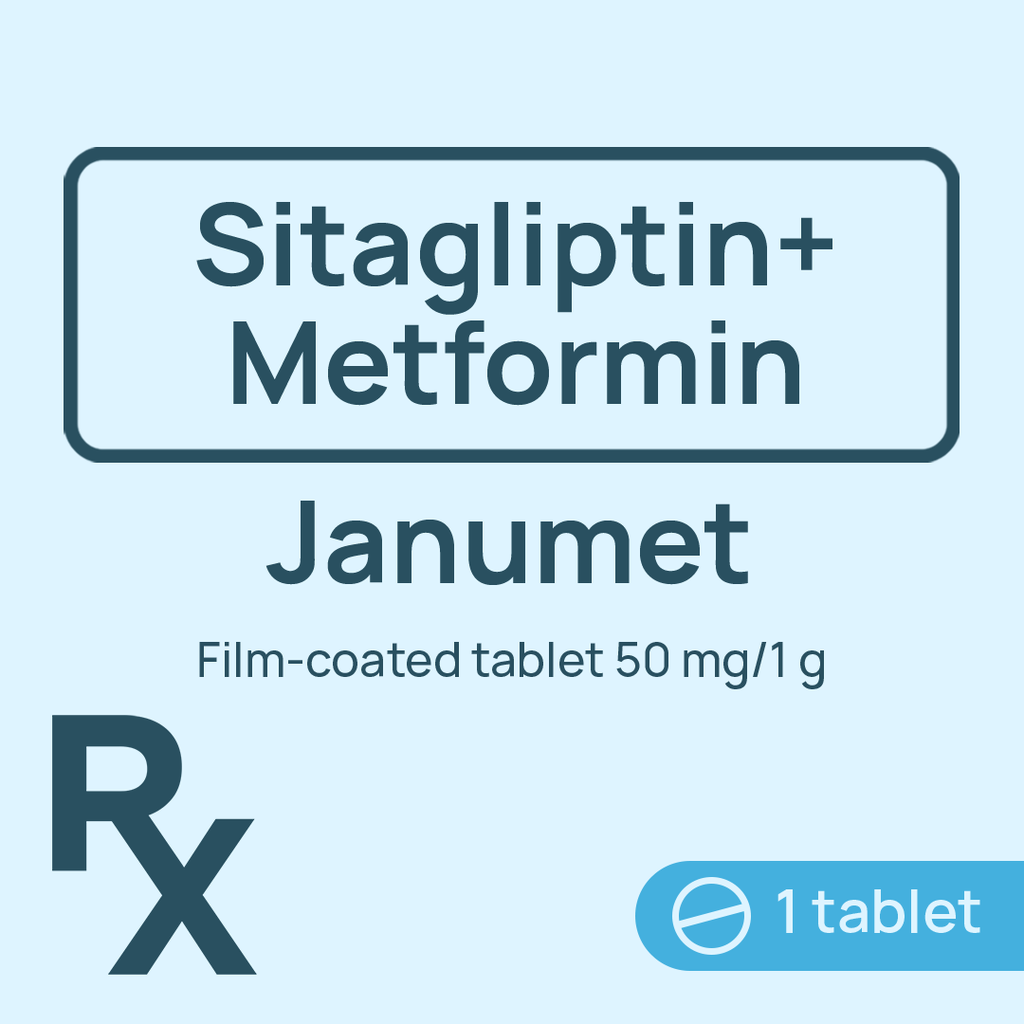 Janumet Film-Coated Tablet 50mg/1g