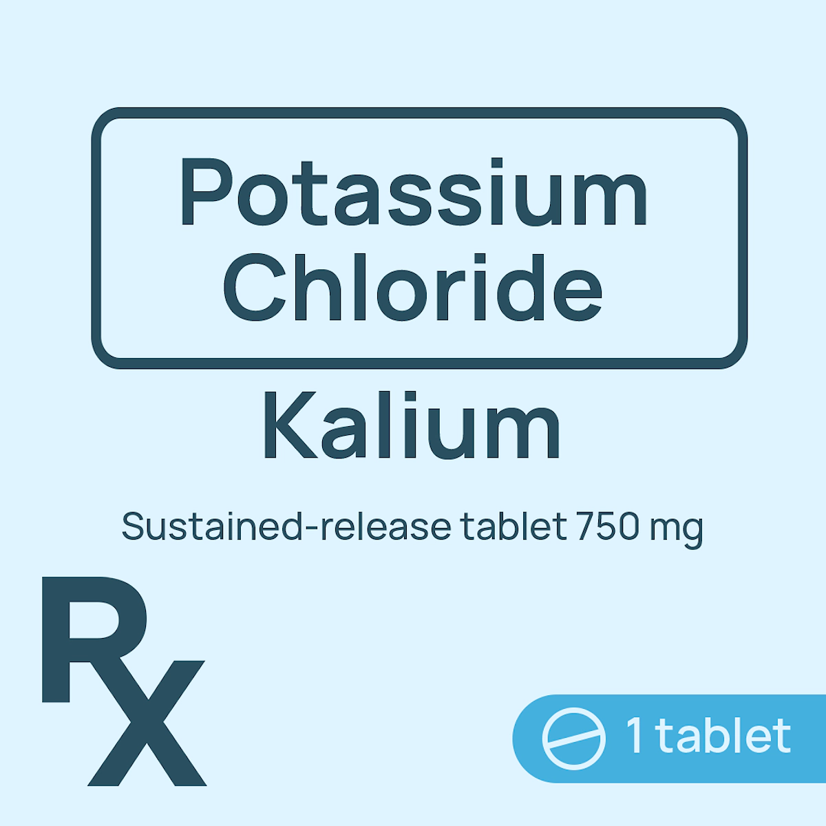 Kalium Durules Sustained-Release Tablet 750mg