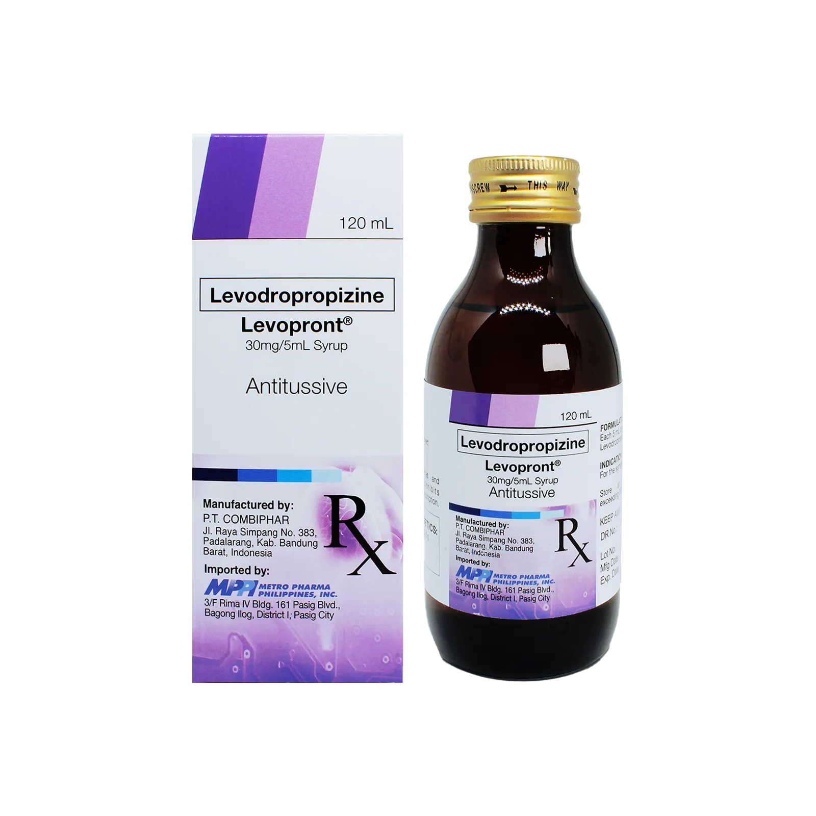 Levopront Syrup 30mg/5mL 120mL