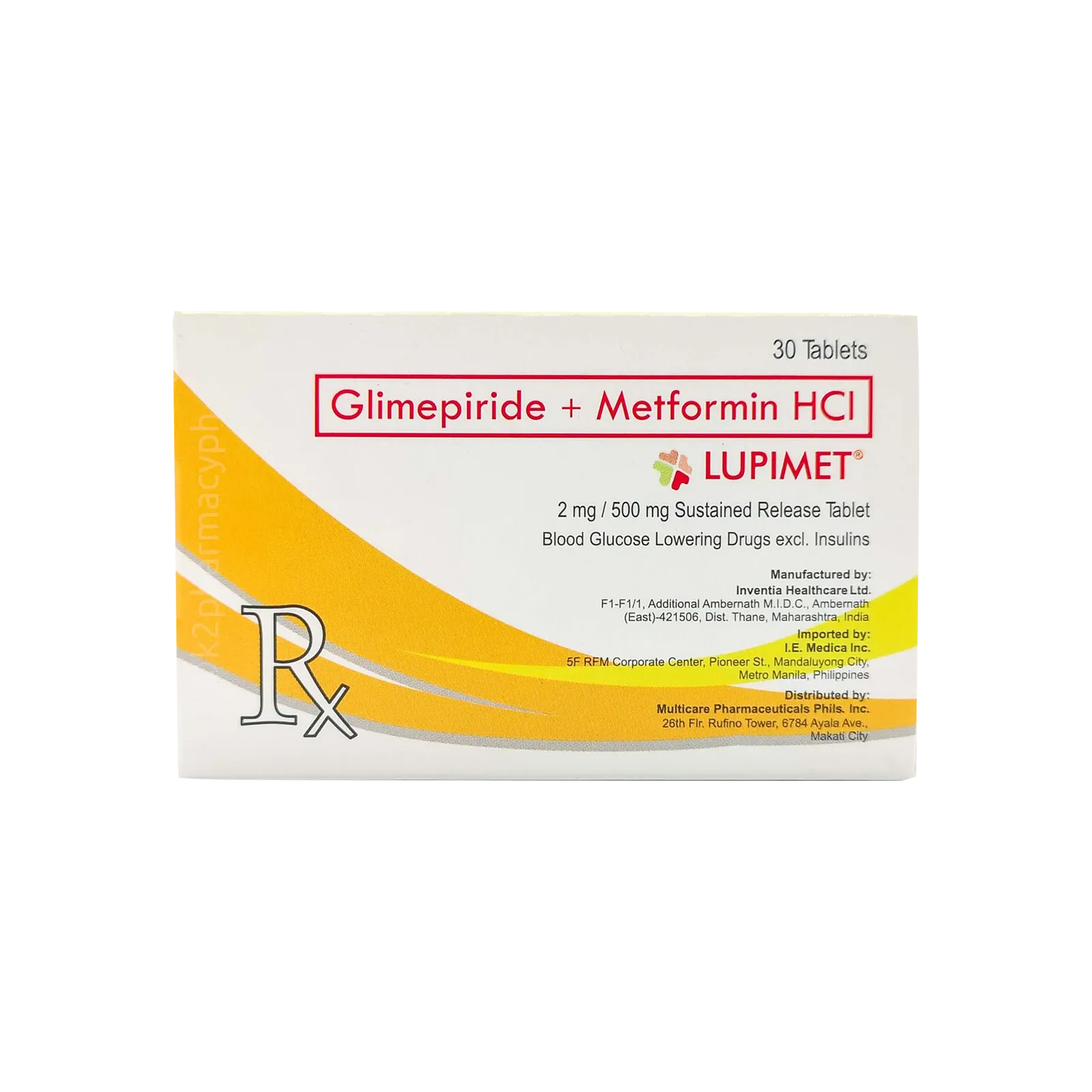Lupimet Tablet 2mg/500mg