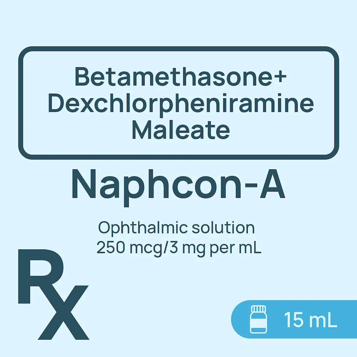Naphcon-A Ophthalmic Solution 250 mcg/3 mg/mL 15mL