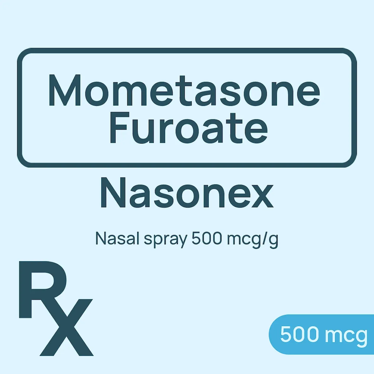 Nasonex Aq Nasal Spray 500 mcg/g 60 Metered Dose