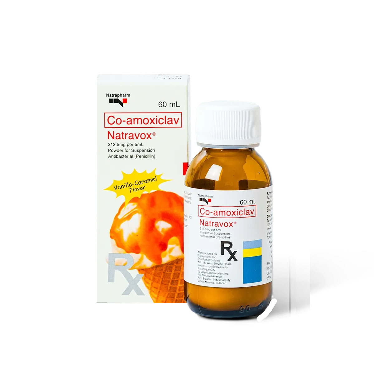 Natravox Oral Suspension 250mg/62.5mg/5mL 60mL