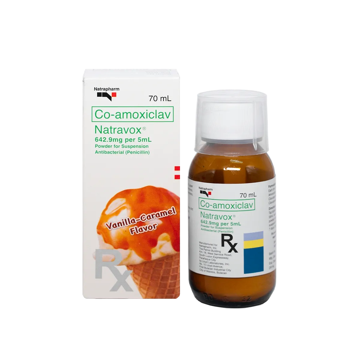 Natravox Oral Suspension 600 mg/42.9mg/5mL 70mL