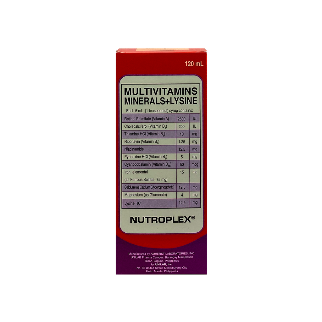 Nutroplex With Lysine 120mL