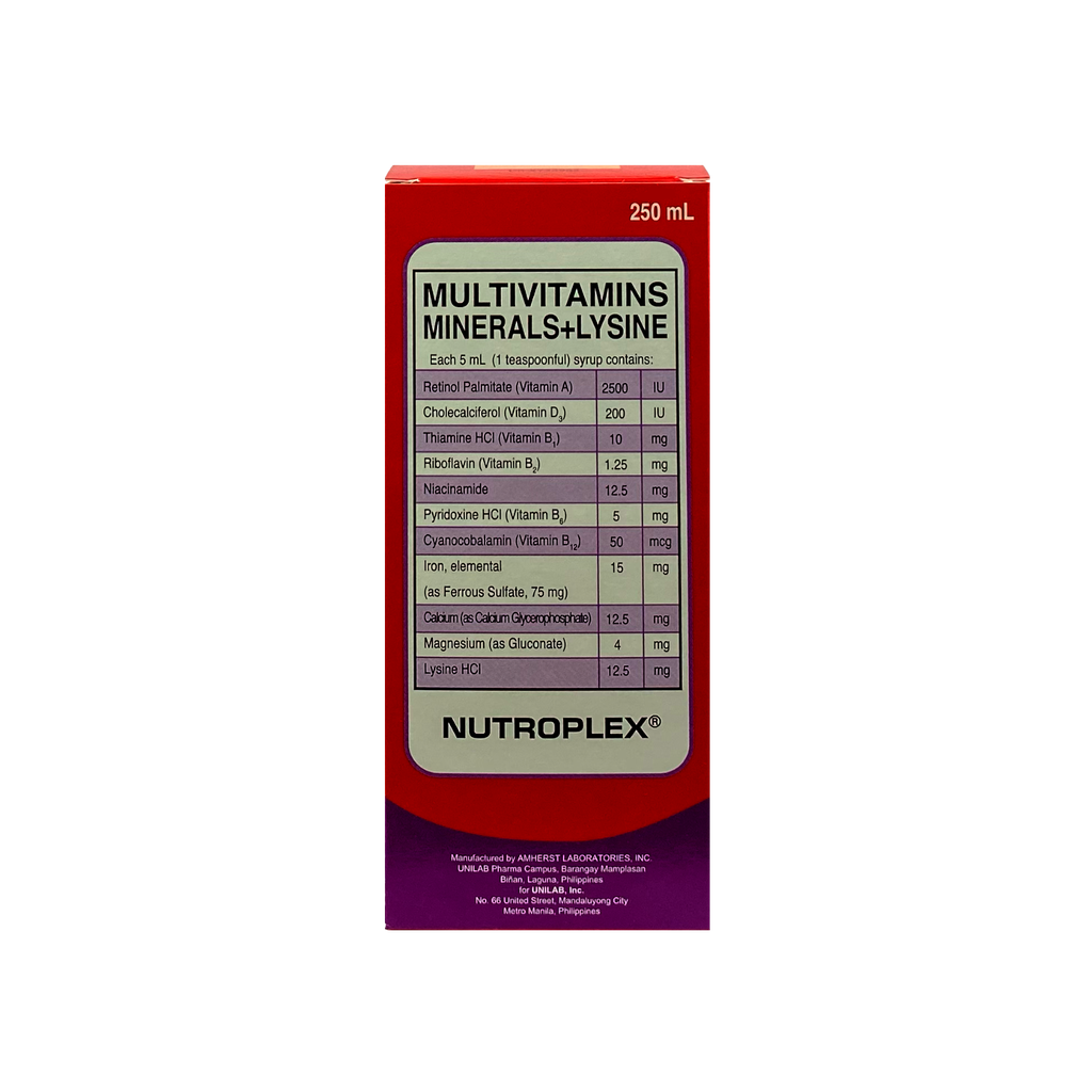 Nutroplex With Lysine 250mL
