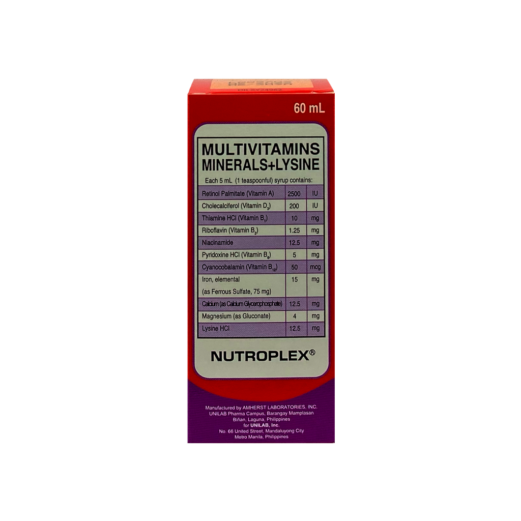 Nutroplex With Lysine 60mL