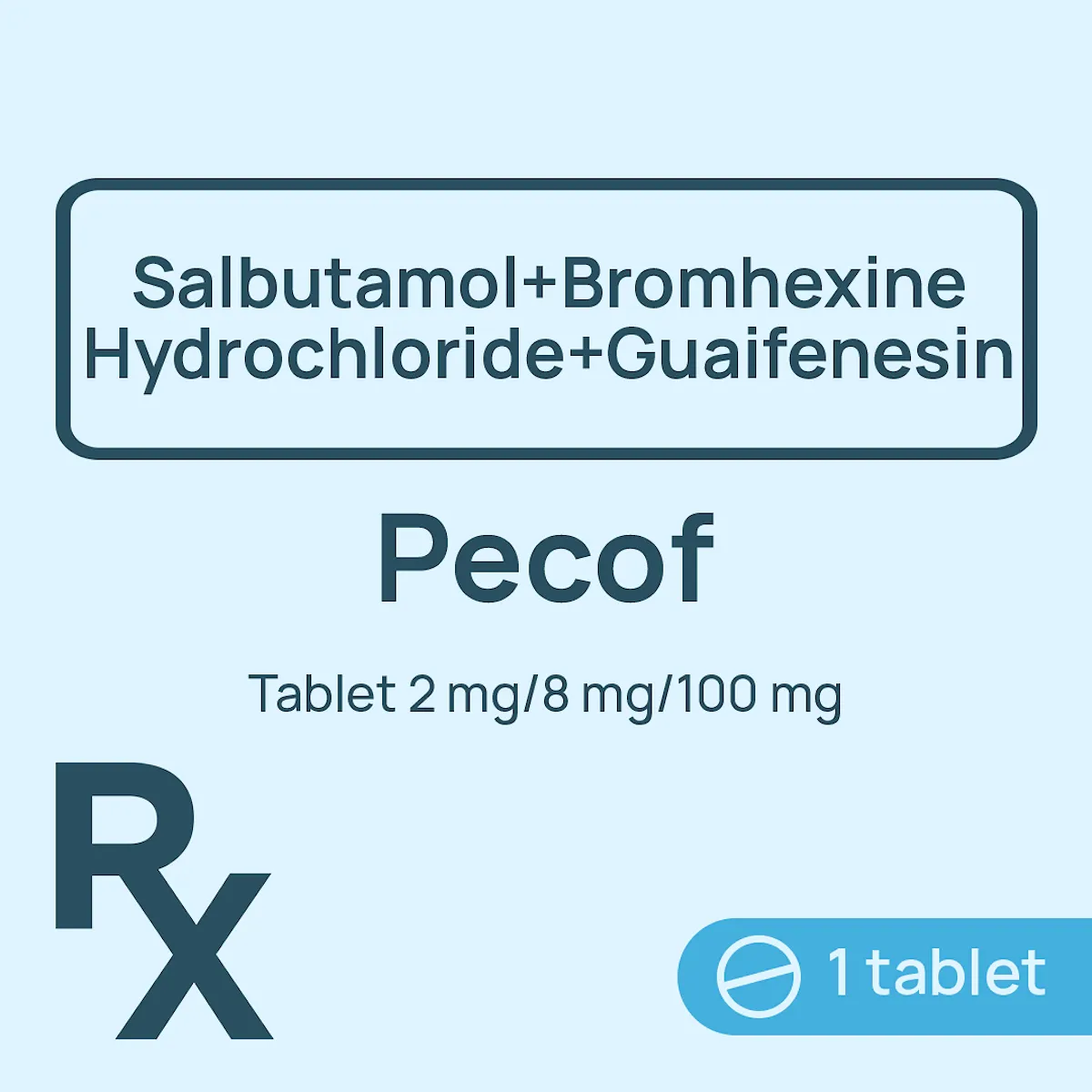 Pecof Tablet 2mg/8mg/100mg