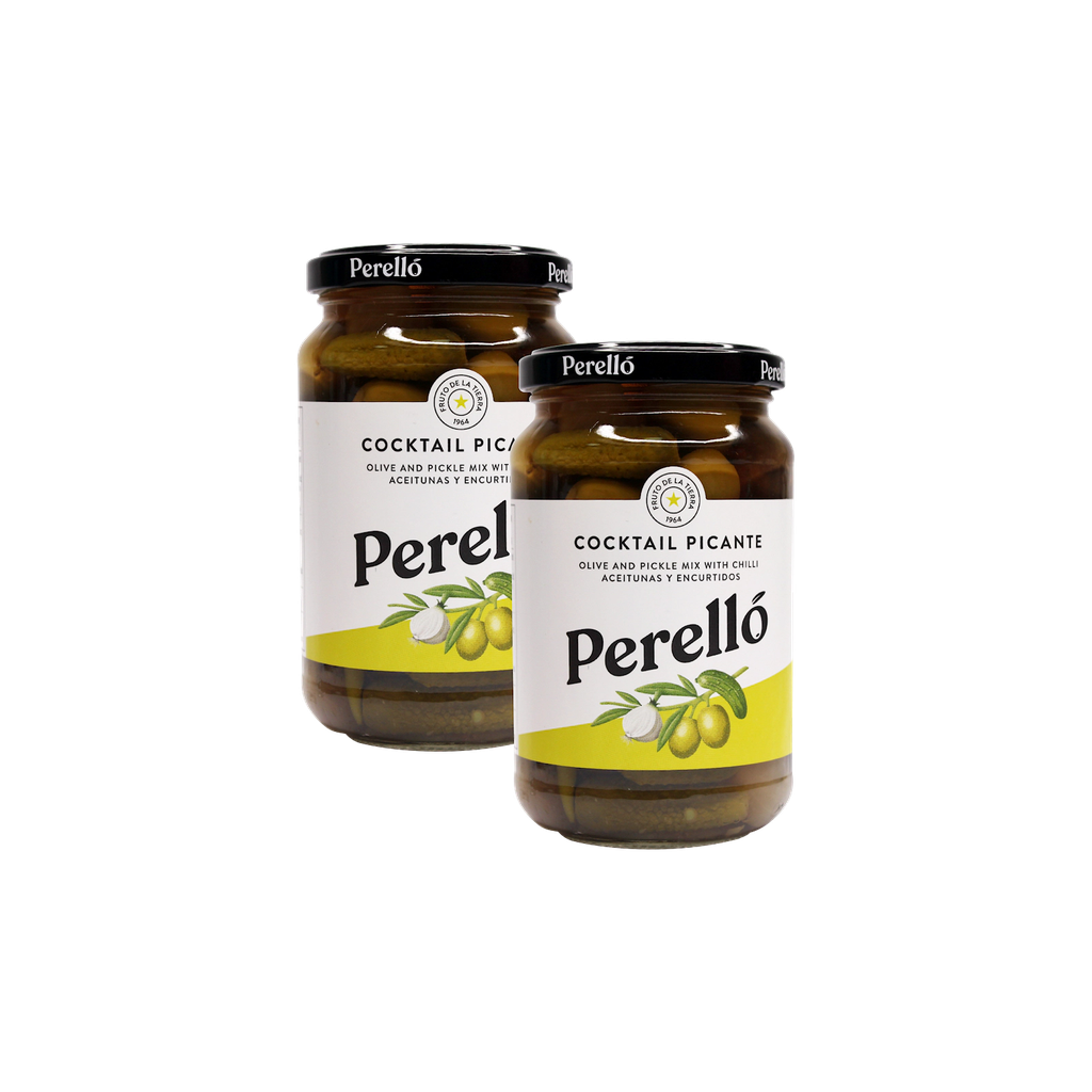 Perello Olive And Pickle Mix With Chili Cocktail Picante 350g