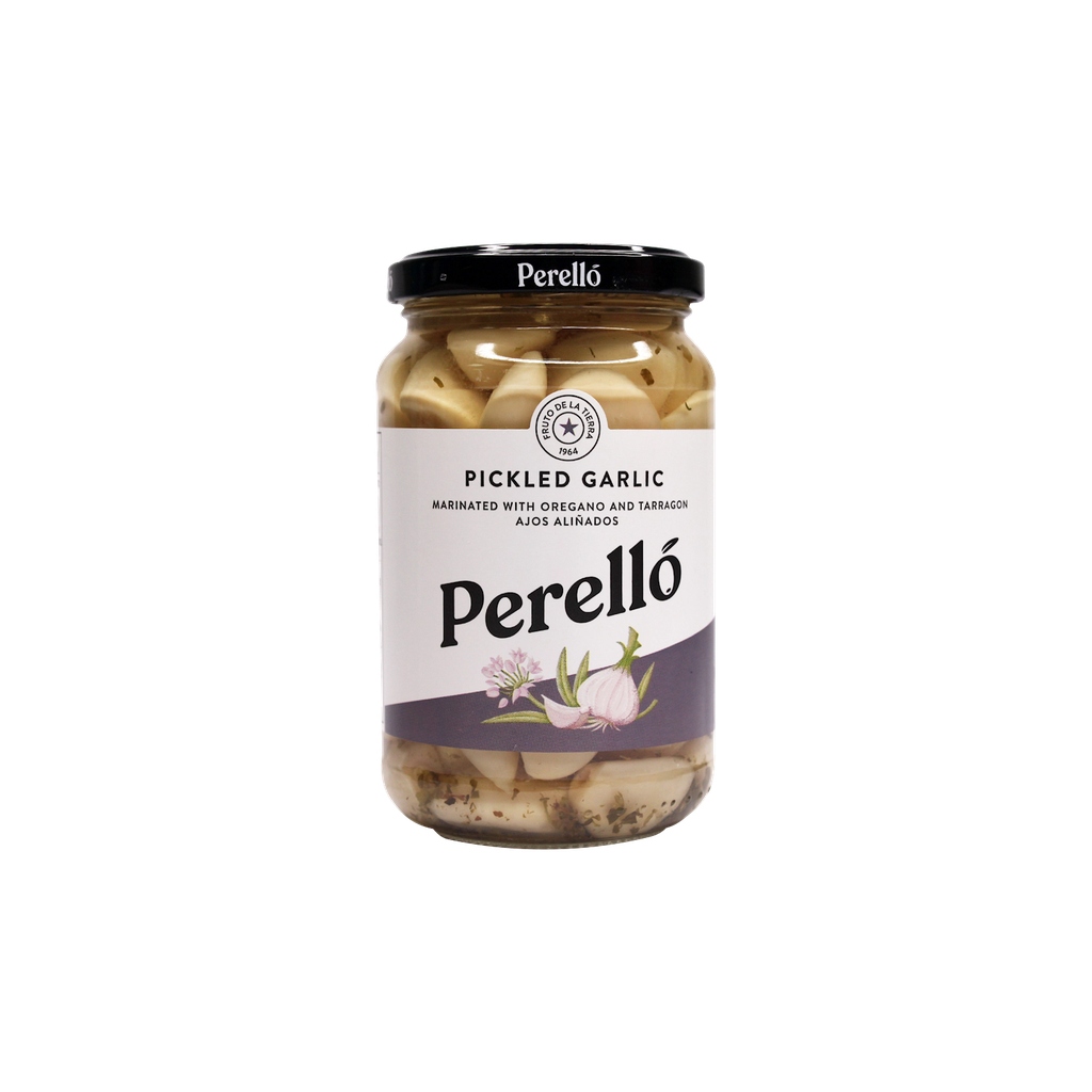 Perello Pickled Garlic Marinated With Oregano And Tarragon 345g
