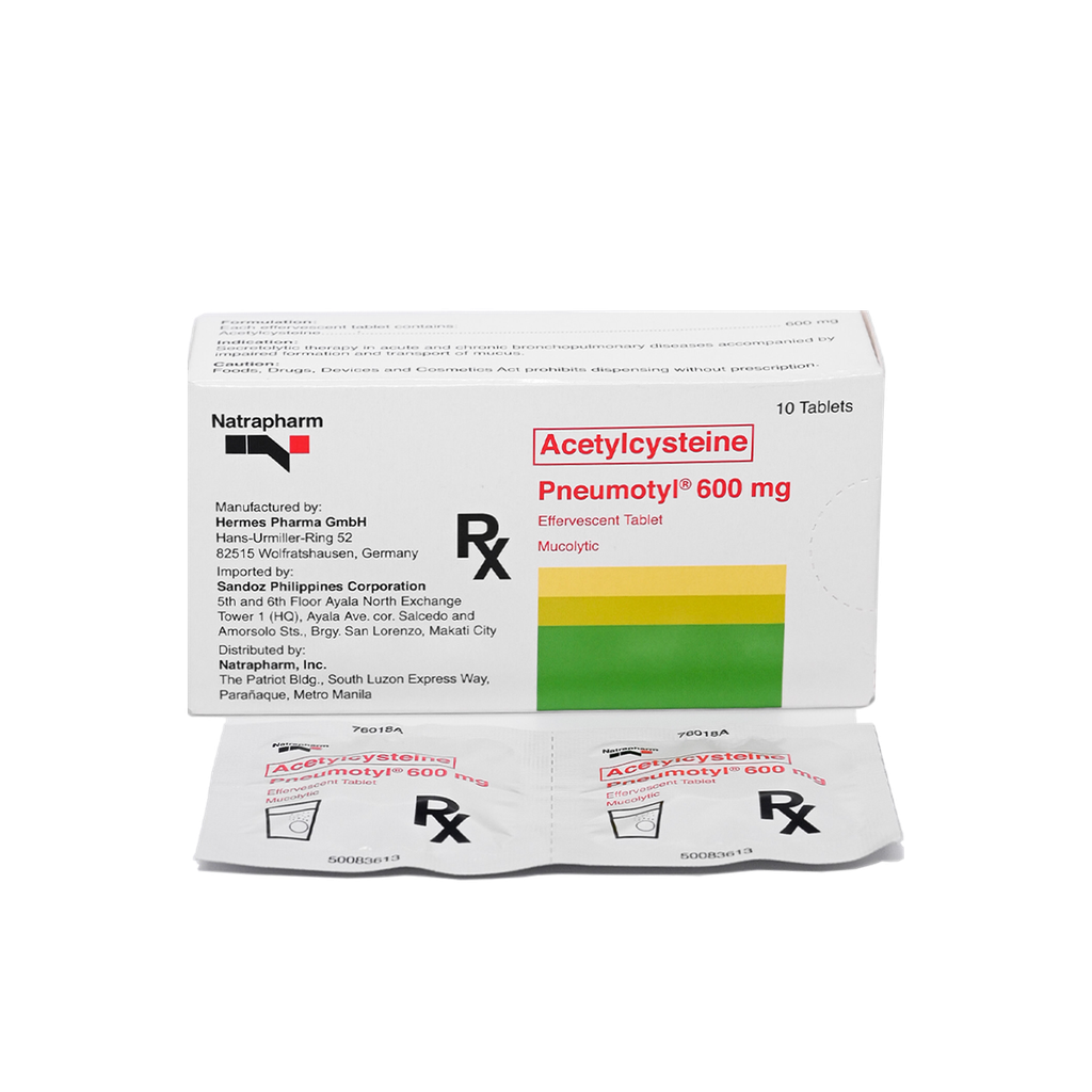Pneumotyl 600mg Effervescent Tablet