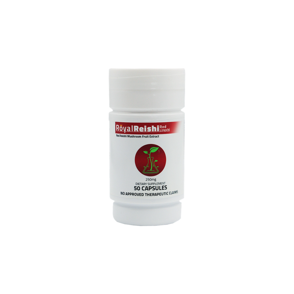 Red Reishi Mushroom Fruit Extract Dietary Supplement Capsule