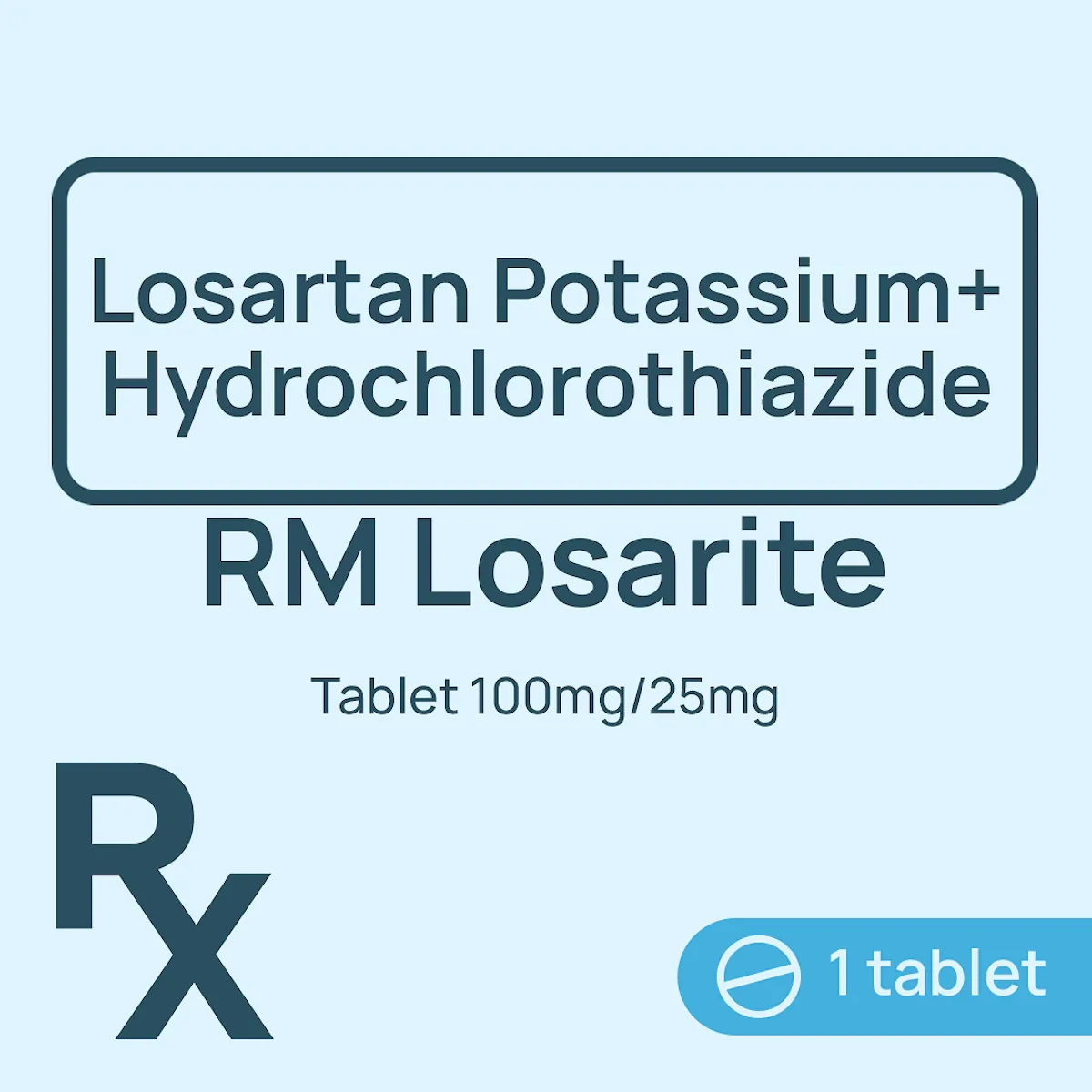 RiteMed Losarite Tablet 100mg/25mg