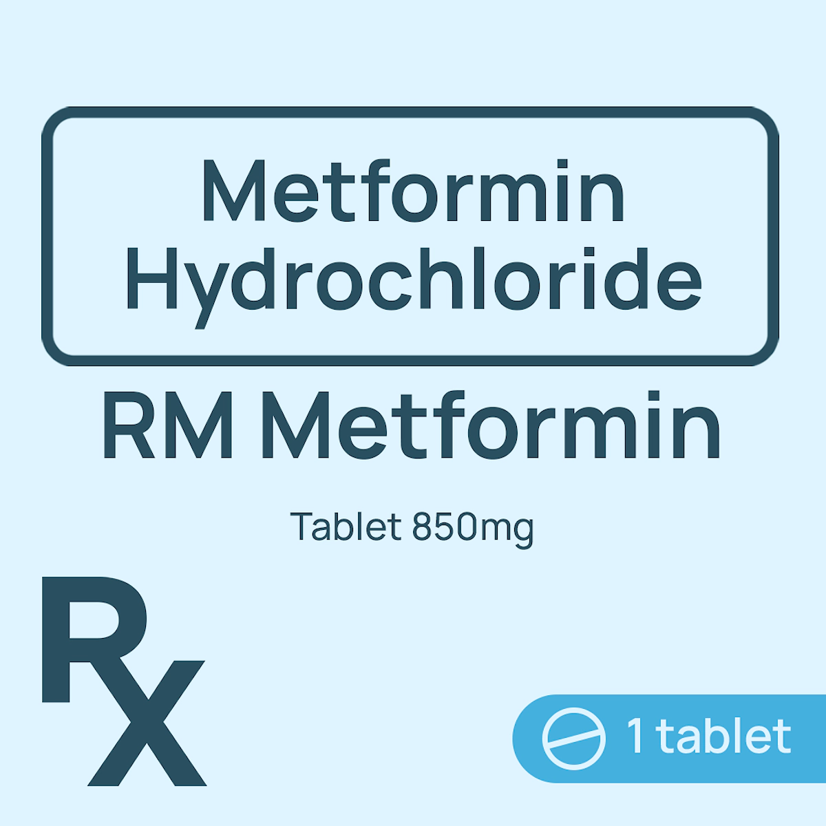 RiteMed Metformin Tablet 850mg