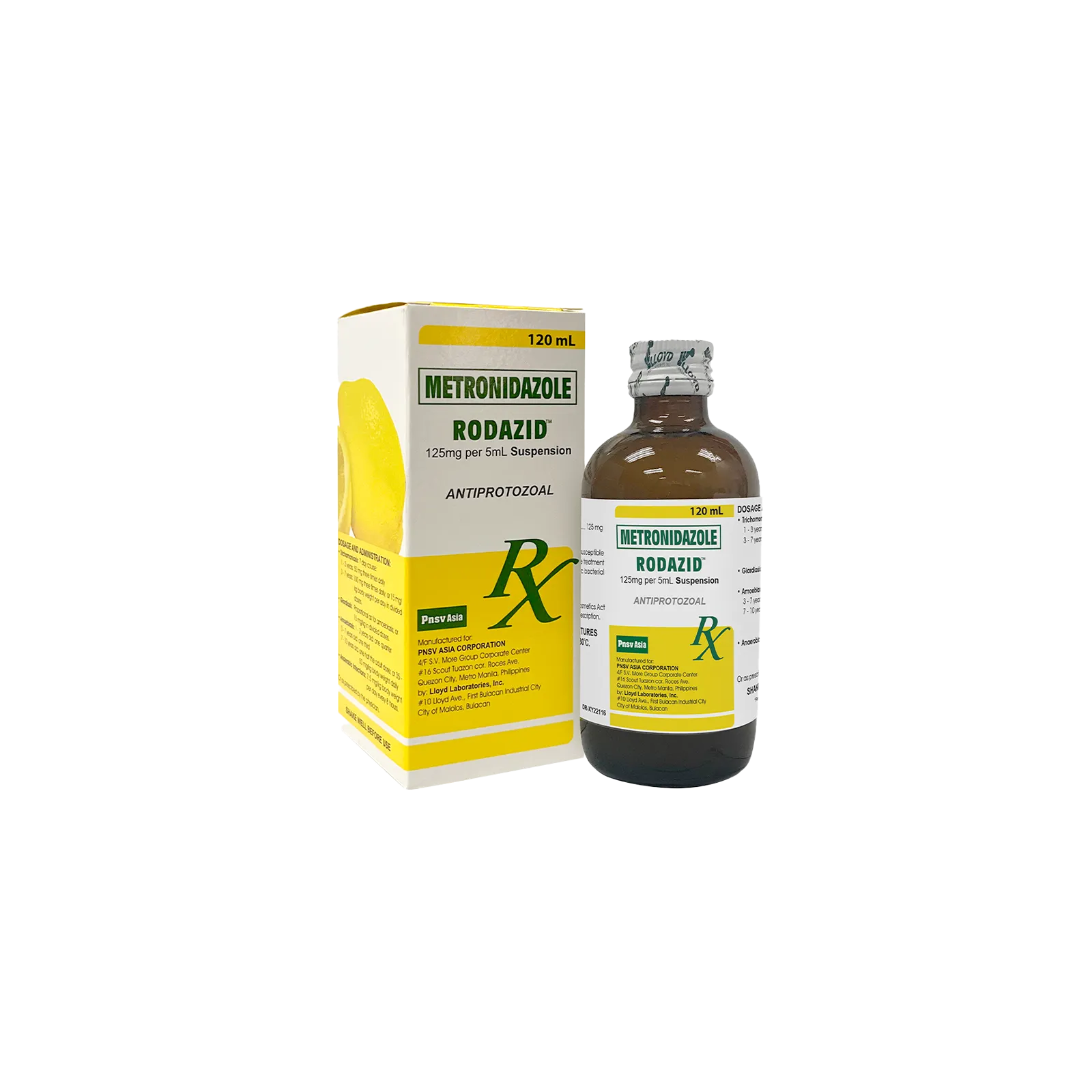 Rodazid Suspension 125mg/5mL 120mL