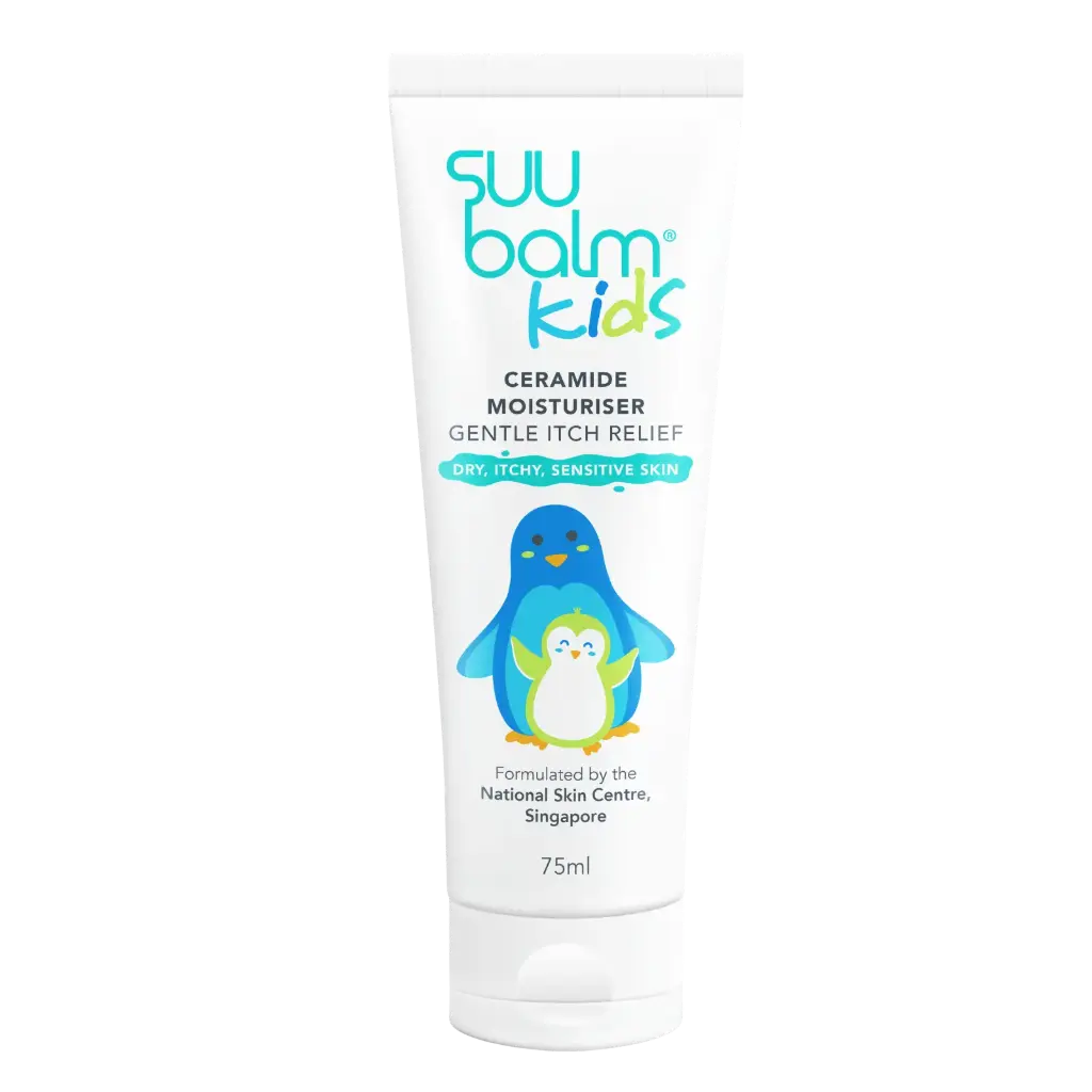 Suu Balm Kids Ceramide Moisturiser Gentle Itch Relief Cream 75mL