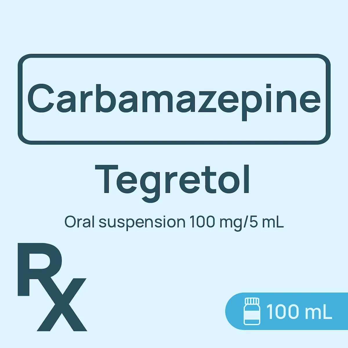 Tegretol Oral Suspension 100mg/5mL 100mL