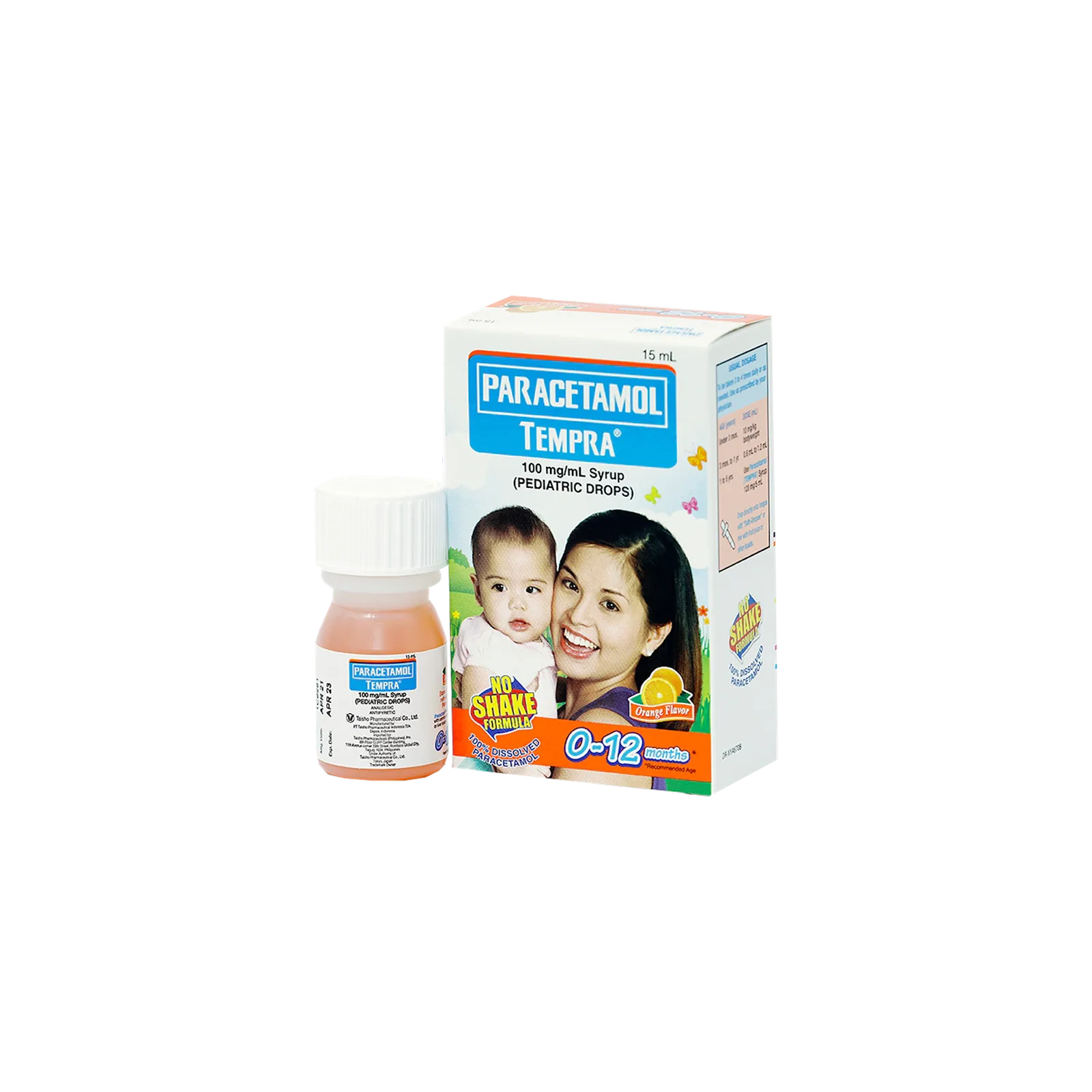 Tempra 100mg/mL Oral Drops Orange Flavor