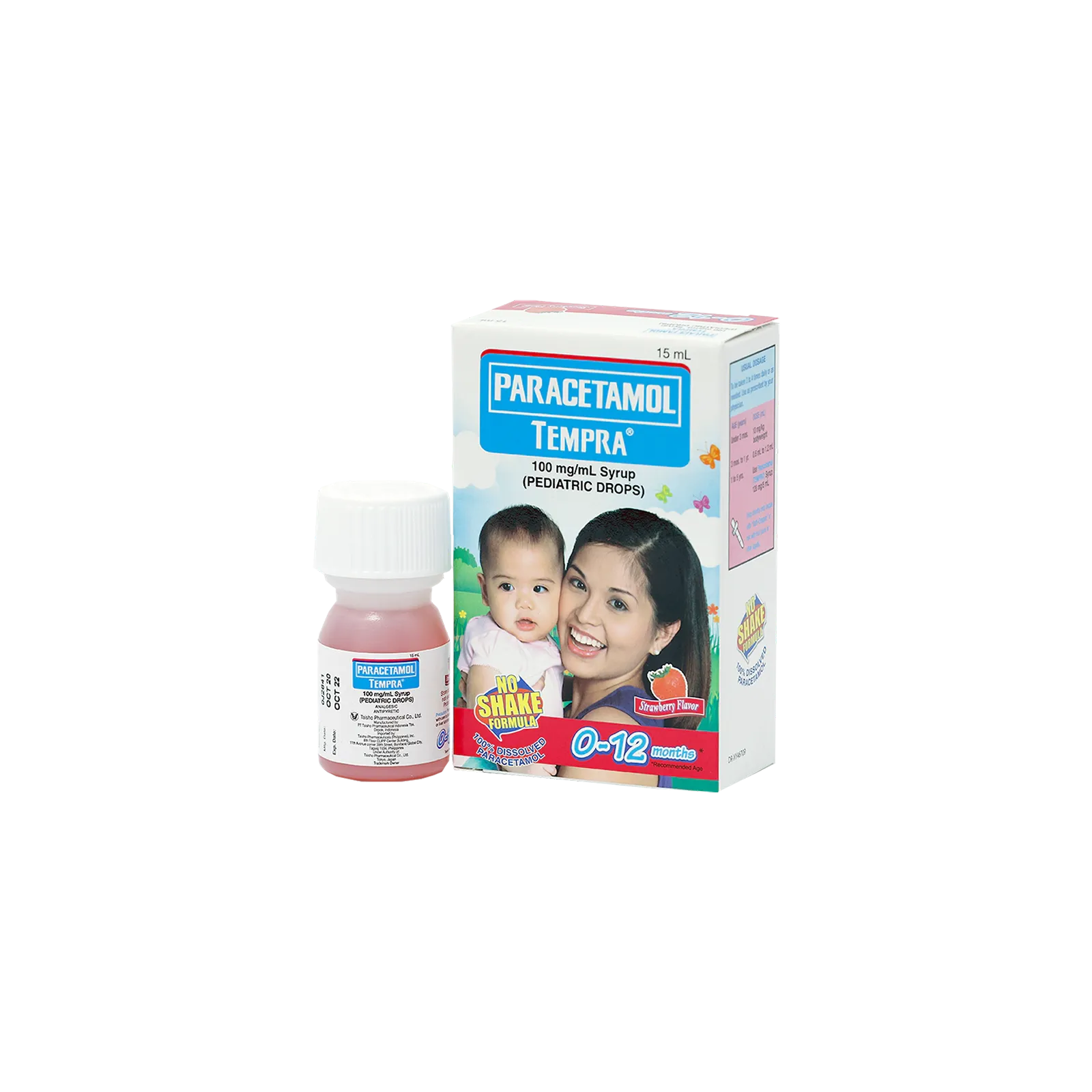 Tempra 100mg/mL Syrup (Pediatric Drops) Strawberry Flavor