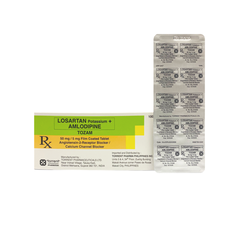 Tozam Film-Coated Tablet 50mg/5mg