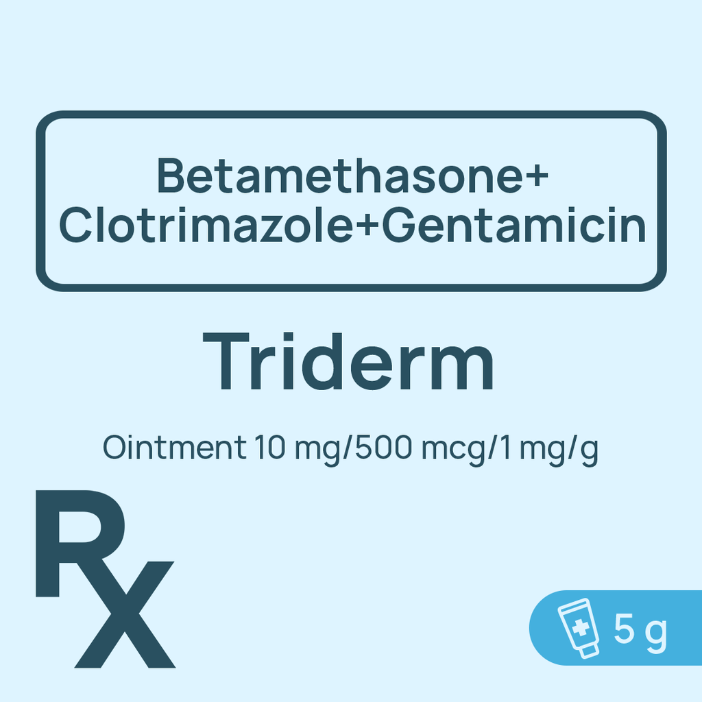 Triderm Ointment 10mg/500 mcg/1 mg/g 5g