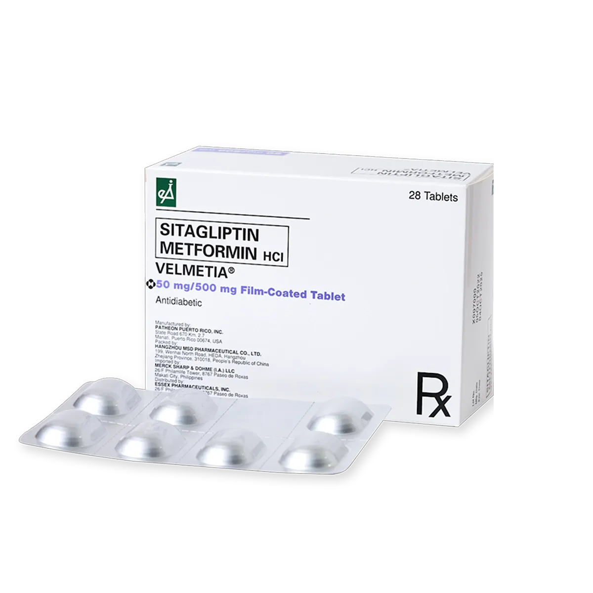 Velmetia Film-Coated Tablet 50mg/500mg