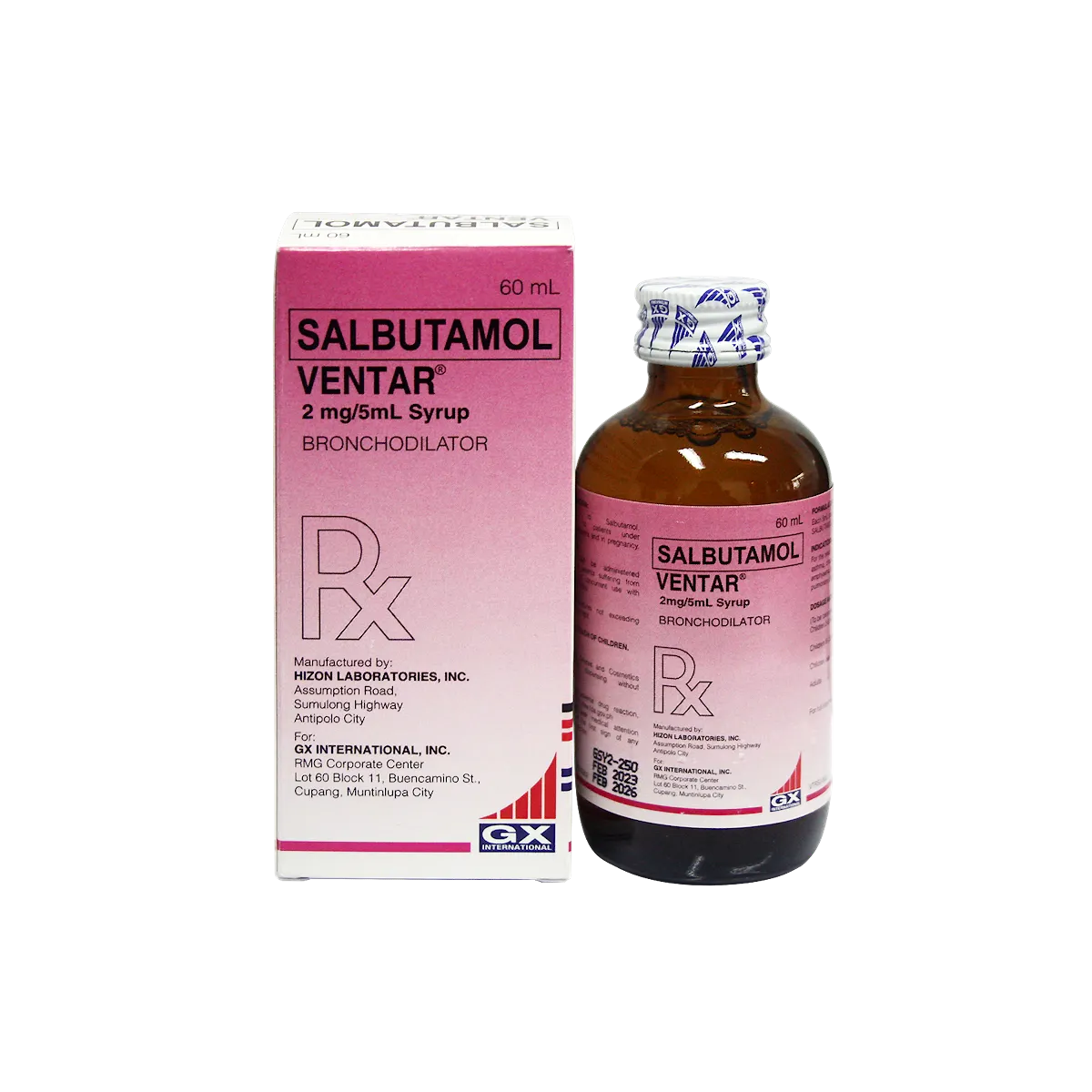Ventar Syrup 2mg/5mL 60mL