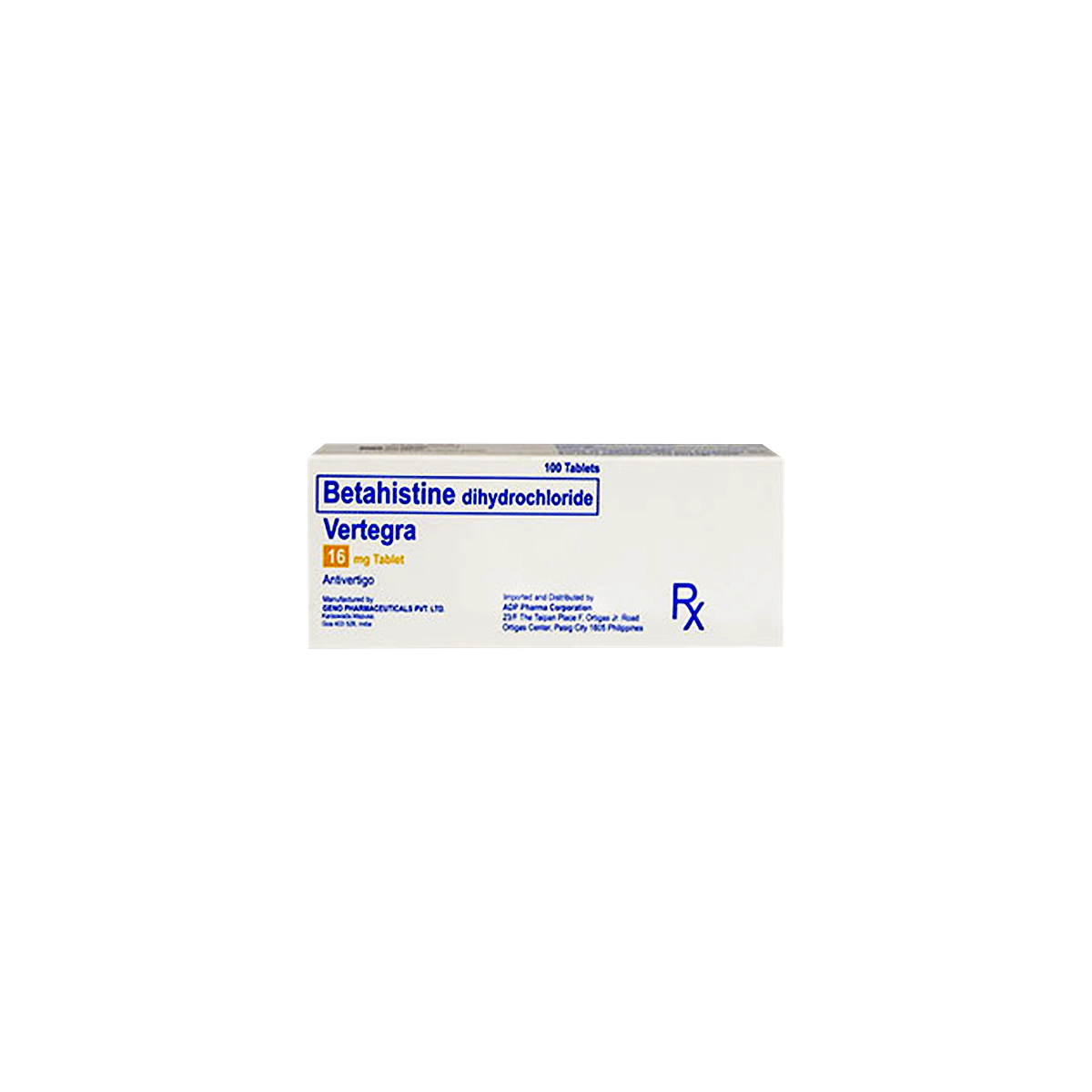 Vertegra 16mg Tablet