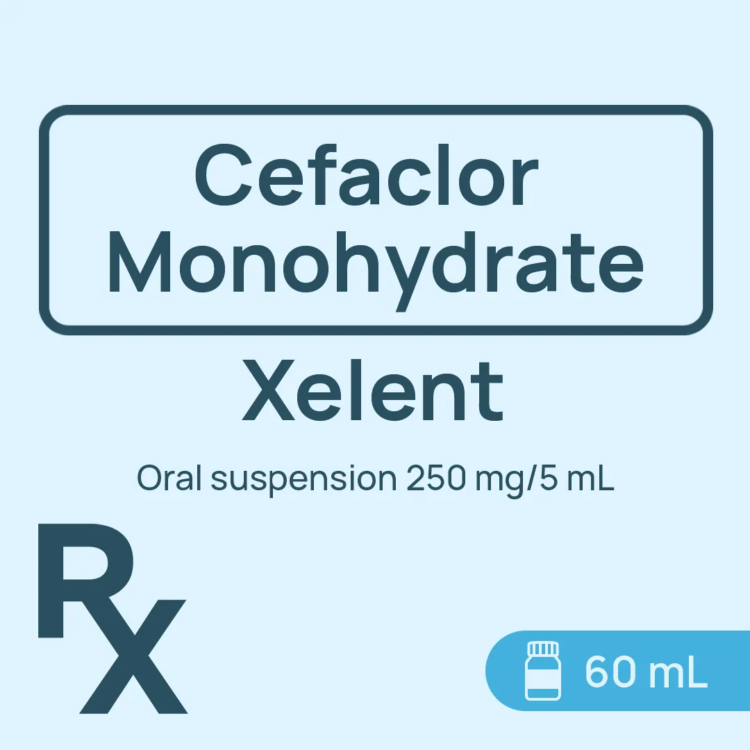 Xelent Oral Suspension 250mg/5mL 60mL