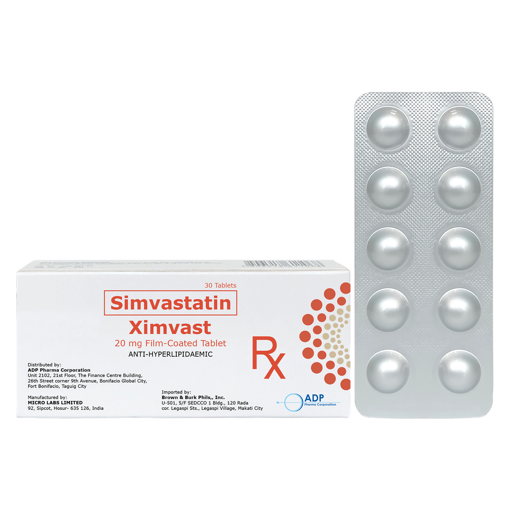 Ximvast Tablet 20mg