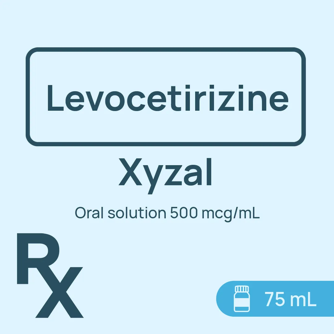 Xyzal Oral Solution 500 mcg/mL 75mL