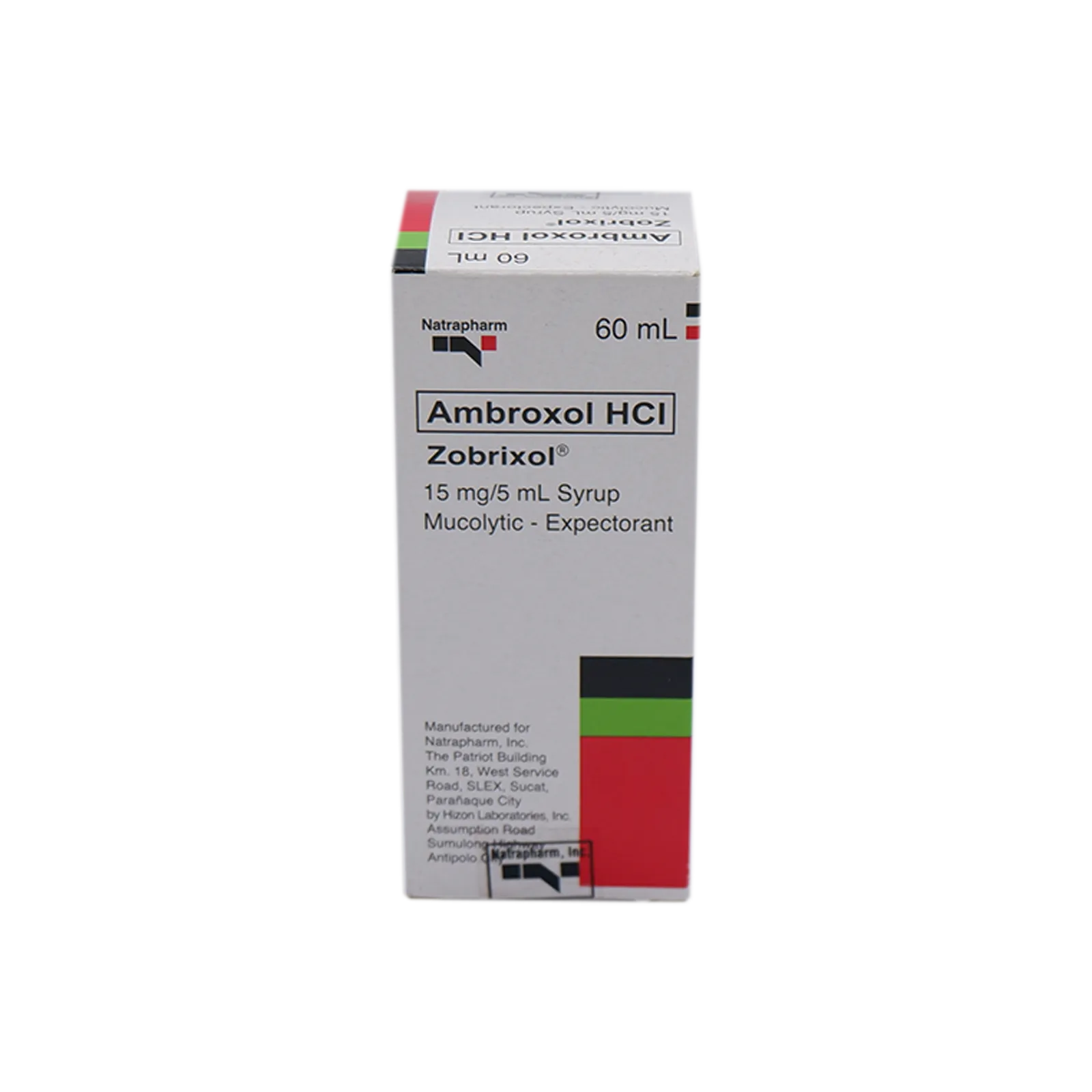 Zobrixol Syrup 15mg 60mL